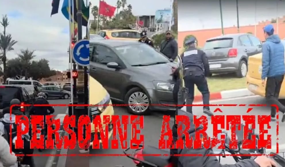 محاولة دهس شرطي تطيح بسائق متهور